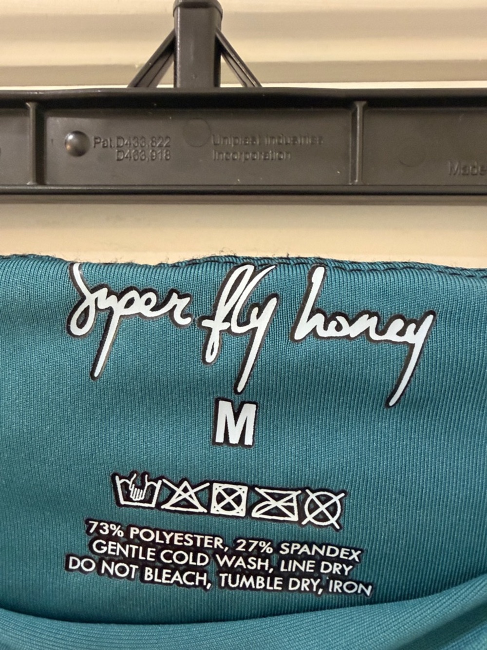 Teal Patterned Leggings - Unknown Brand - Picture 4 of 9